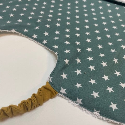 Serviette de table élastiquée / Grand bavoir - Billie